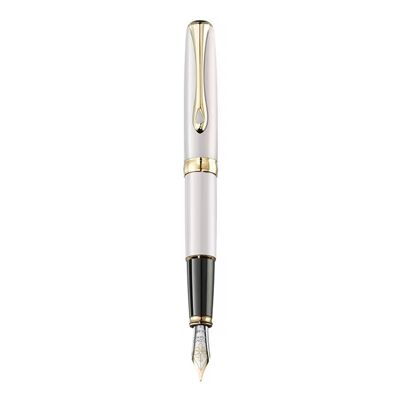Stylo Plume Excellence A2 Blanc perle dóre 14 ct