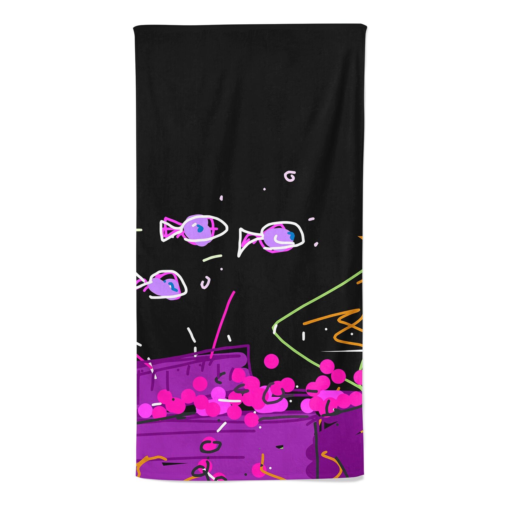 Asciugamano da spiaggia Treasure – Viola