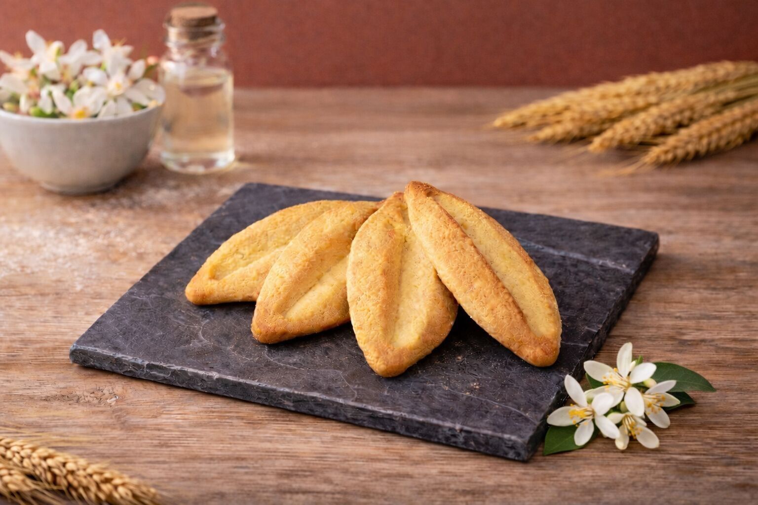 Orange blossom flavored shuttle in 150g / 250g / 500g bags