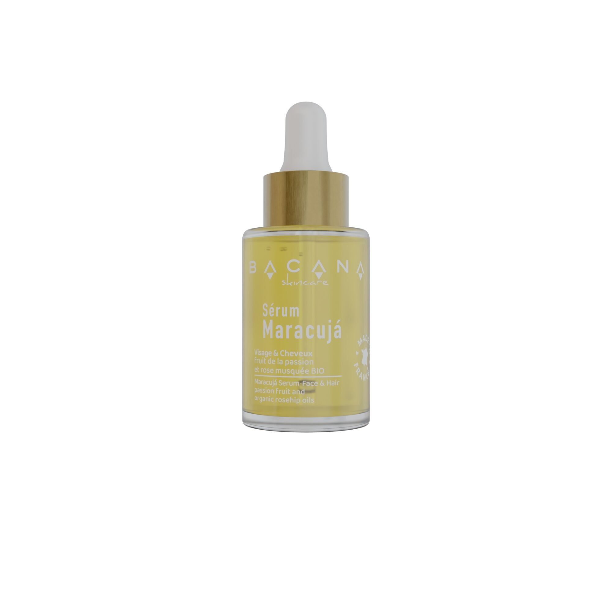 Sérum Maracuja Visage & Cheveux - Squalane, Huile de Rose Musquée & Fruit de la Passion