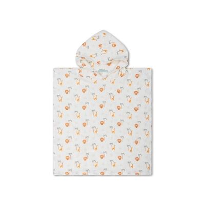 Essentiels de natation |Jungle | Poncho de plage hydrophile multicolore 65 x 65 cm