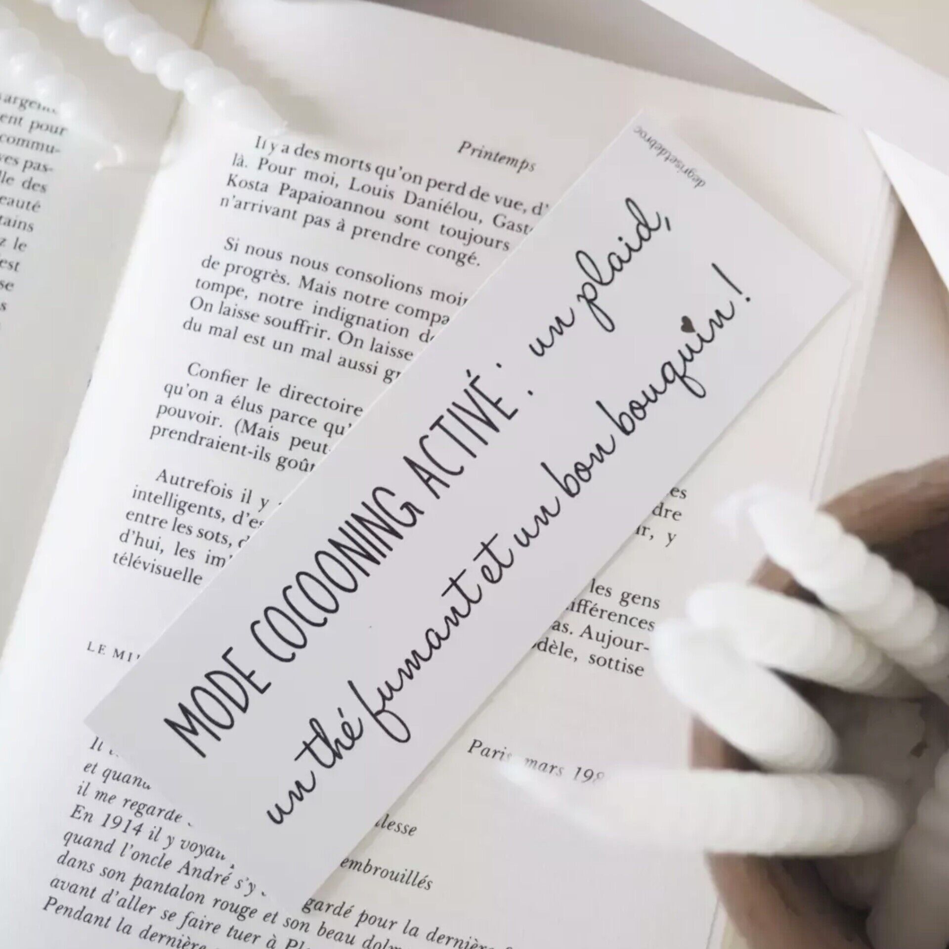 Segnalibro Modalità Cocooning attivata