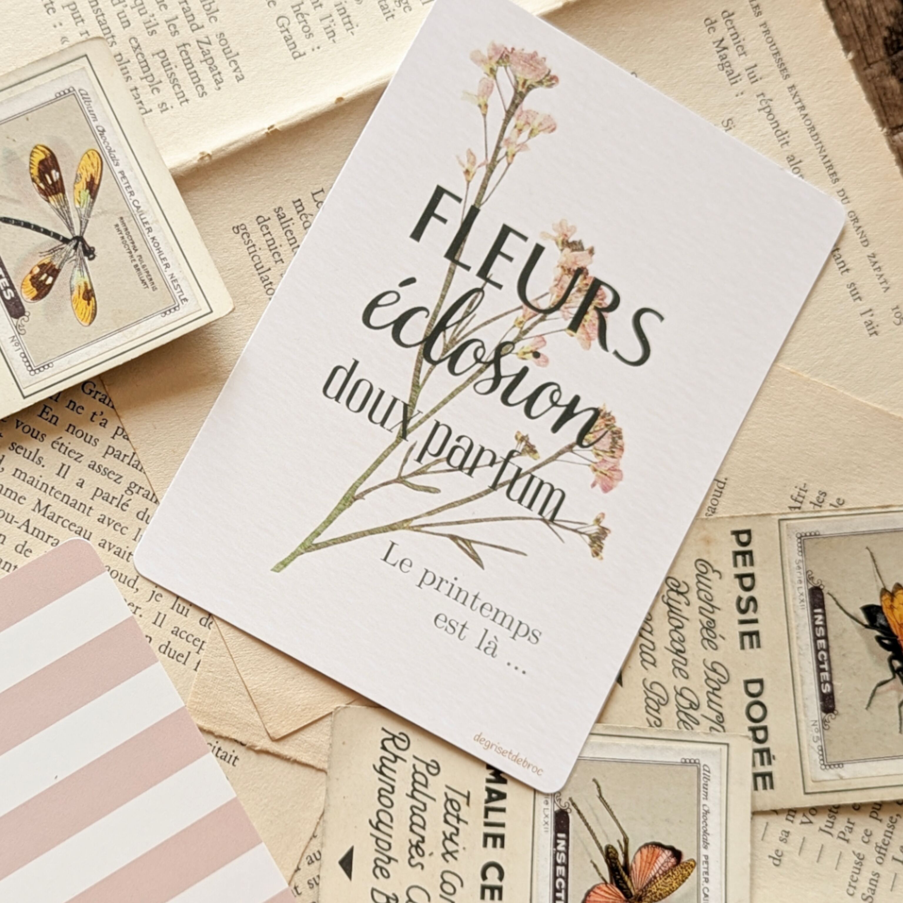 Postkarte Der Frühling ist da