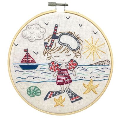 Sacha at the beach (sold without a circle)