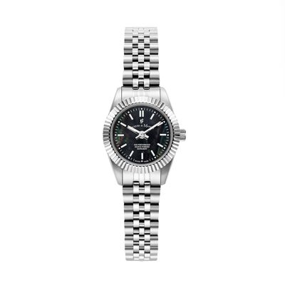 JACQUES DU MANOIR – INSPIRATION 22MM – JWL051 – Women’s watch – Swiss quartz movement 2 hands – Round stainless steel case – Fluted bezel