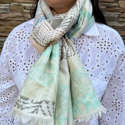 100% Woven Cotton Scarf Stole – Handmade in India