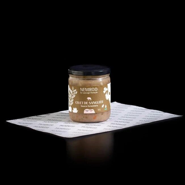 Spezzatino di cinghiale con salsa di bosco