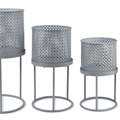 SWEN Set of 4 covers on a stand dia. 25xH46 dia. 18.5xH37.5/dia. 17xH30.5/dia. 11.5xH22cm