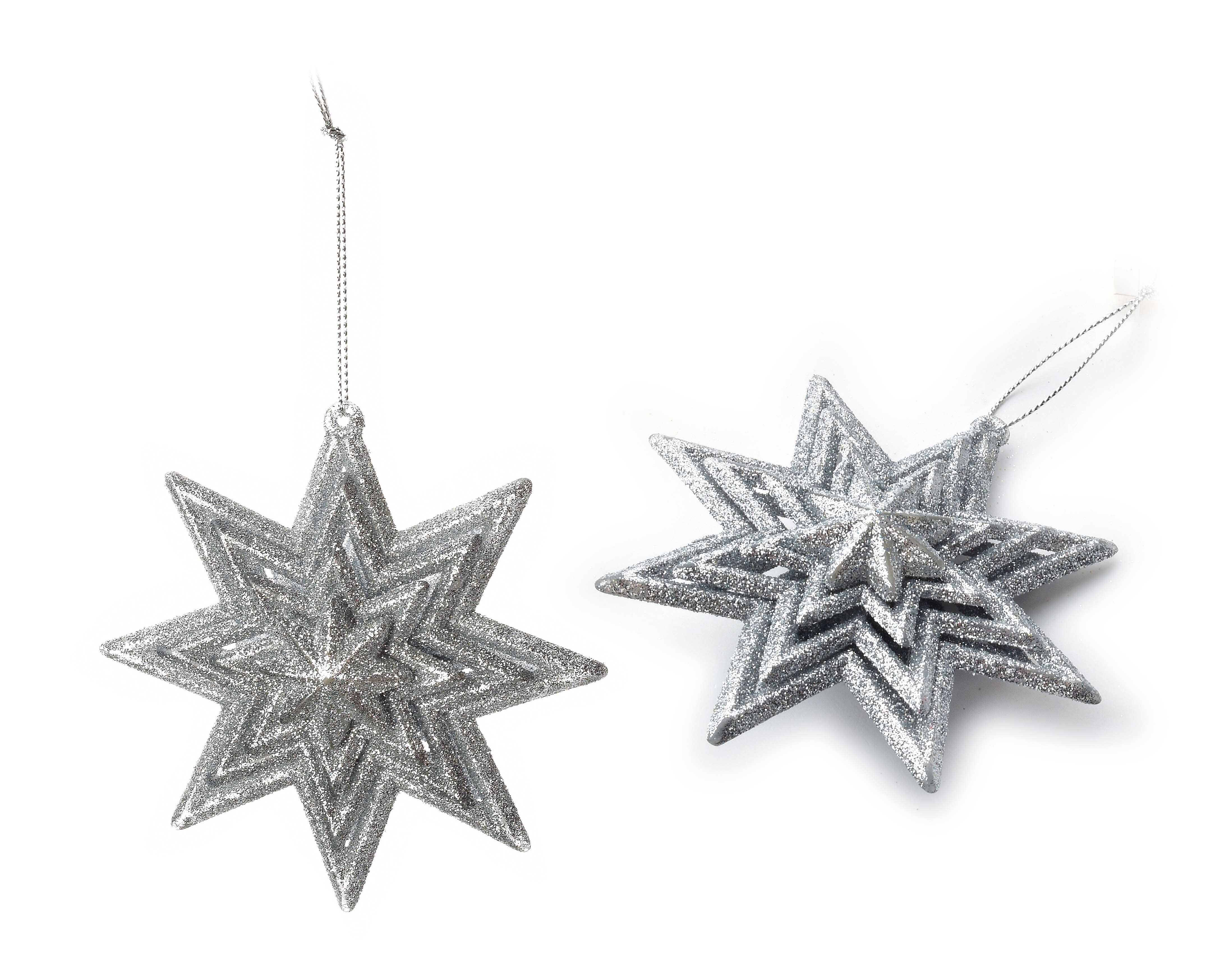 Bola colgante SANTA LILA 2.8x10xh10estrella