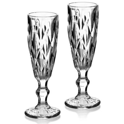 ELISE CLEAR Juego de 6 copas de champán 180 ml