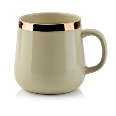 DALIA Mug 500ml bande or h10x9x13cm