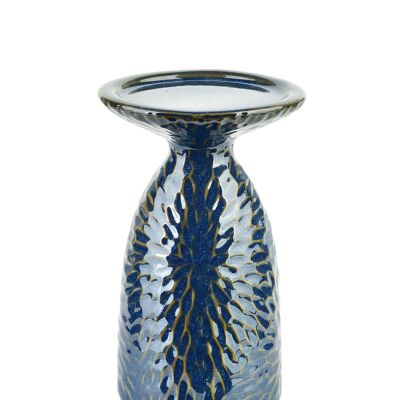Candelabro YARINE BLUE 10.5x8.5×16.5cm