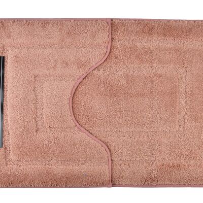 Lot de 2 tapis de salle de bain ZAC 50x50x40/50x80cm