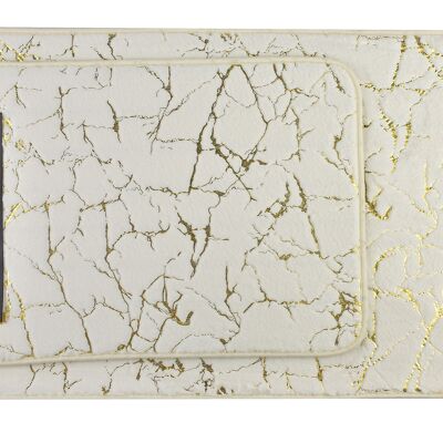 Lot de 2 tapis de salle de bain ZAC 40x56/50x80cm