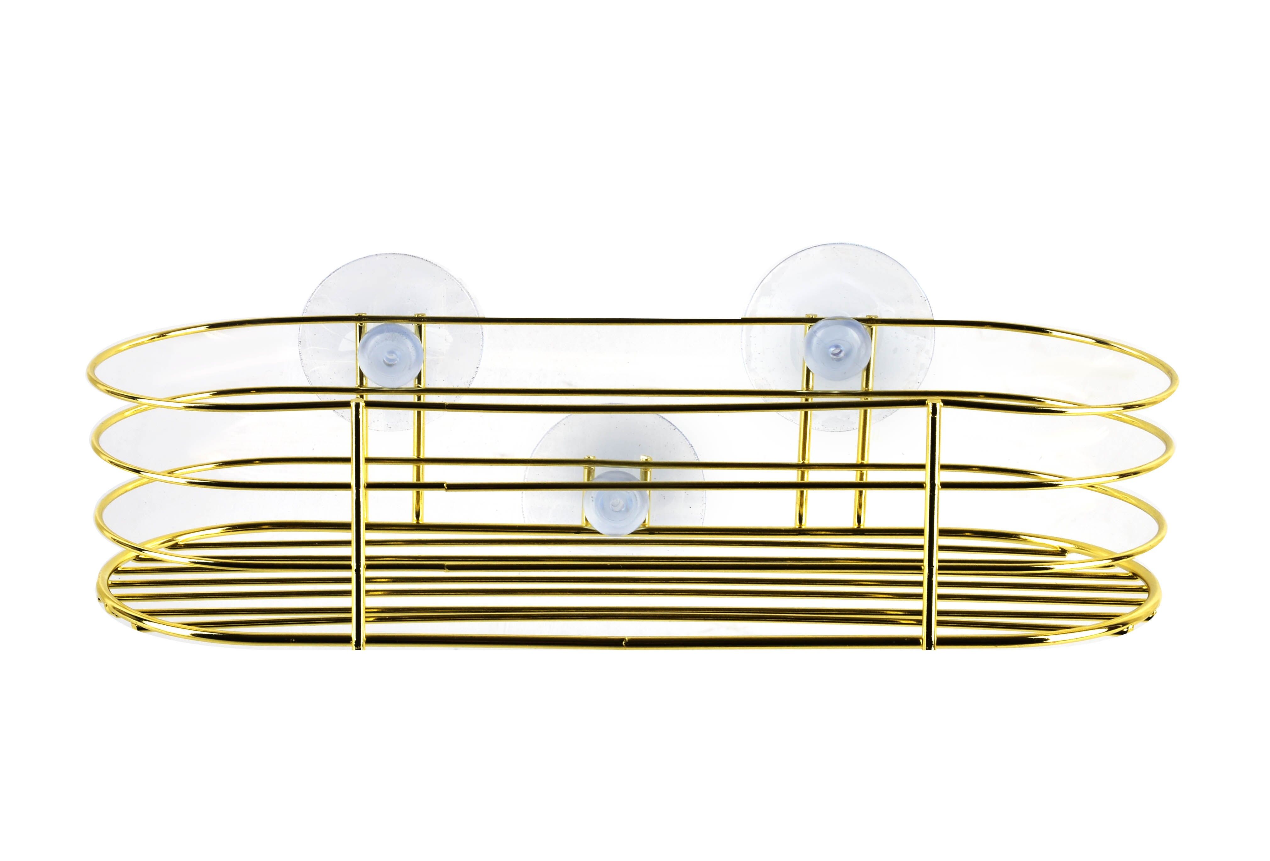 Estantería de baño CARL GOLD 24x8.5xalto 5cm