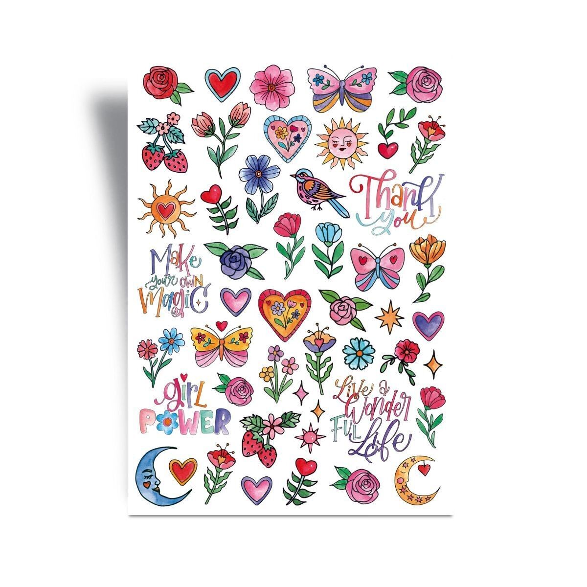 Pegatinas - Jardín Secreto