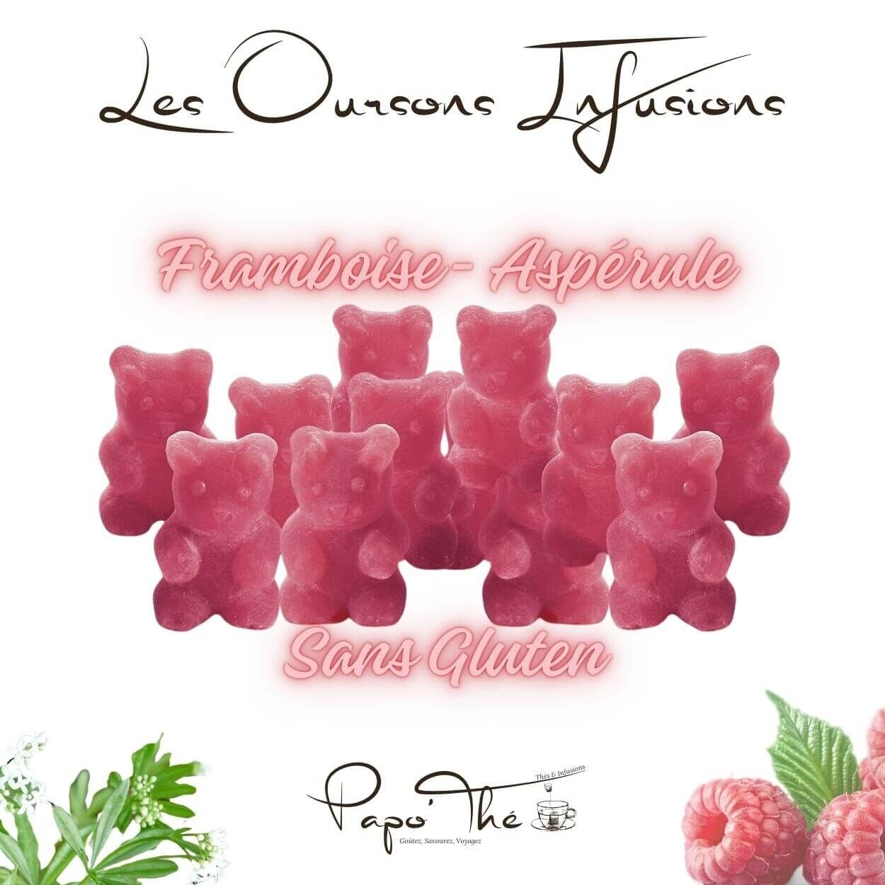 Ositos de infusión de frambuesa y asperilla