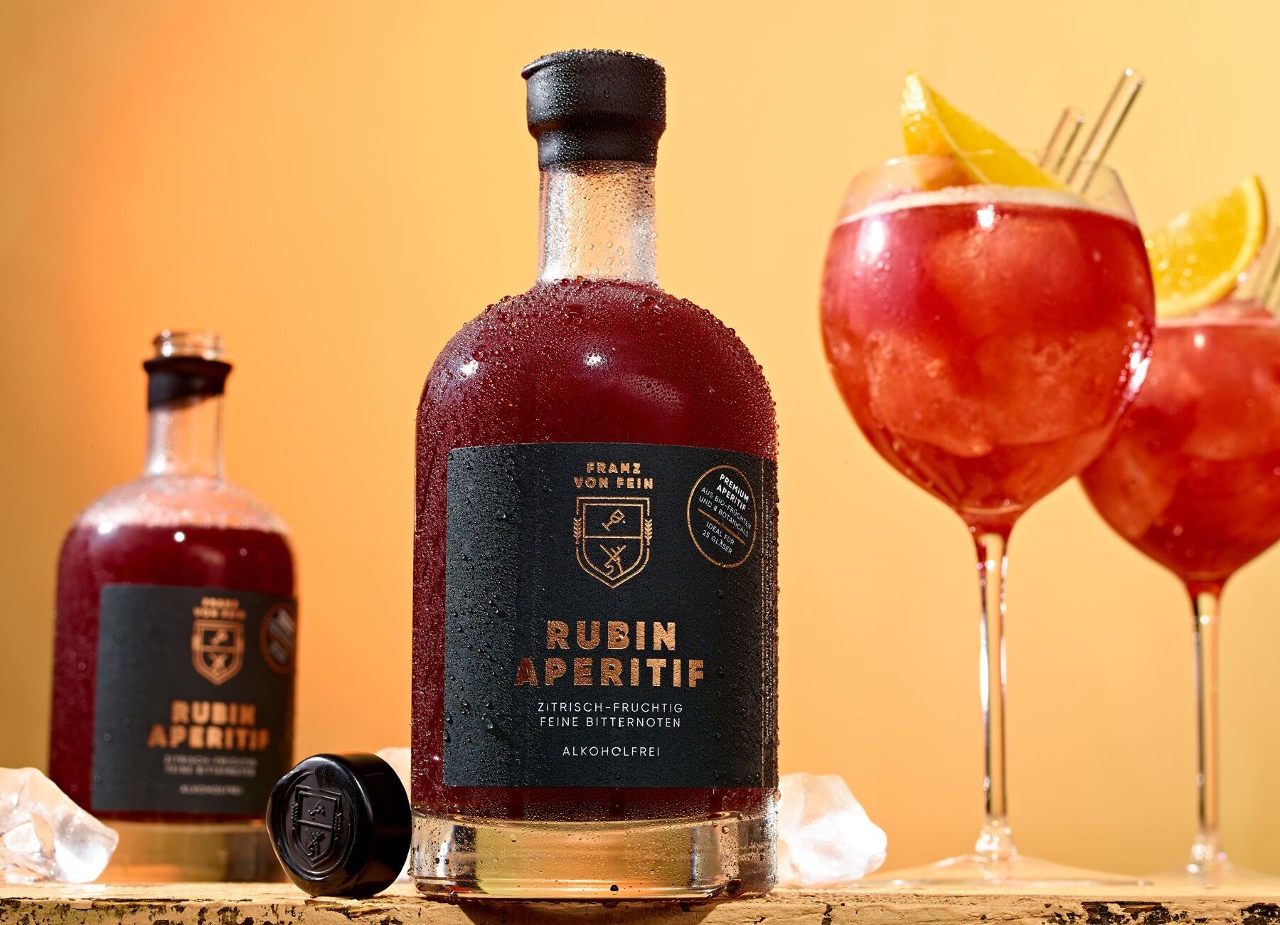 Aperitivo analcolico Rubin | 500 ml | Ideale per 25 bicchieri