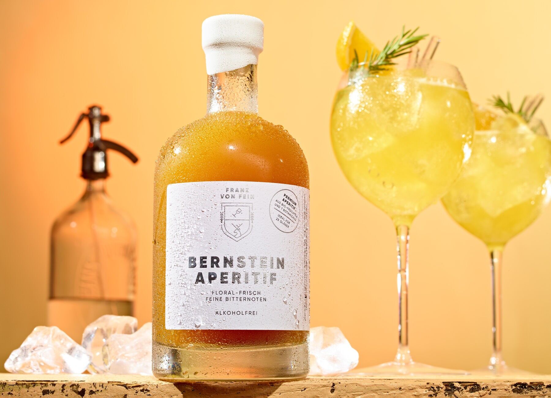 Aperitivo analcolico ambrato | 500 ml | Ideale per 25 bicchieri