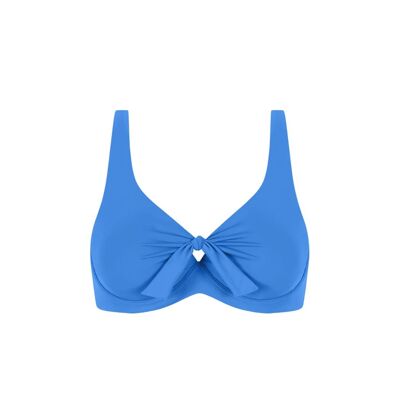 Chlamys Varia Minimizer Balconette Bikini Top-Aurora Blue