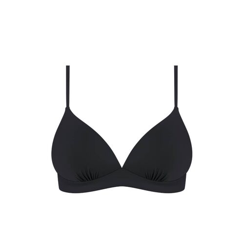 Chlamys Varia Padded Triangle Bikini Top-Black
