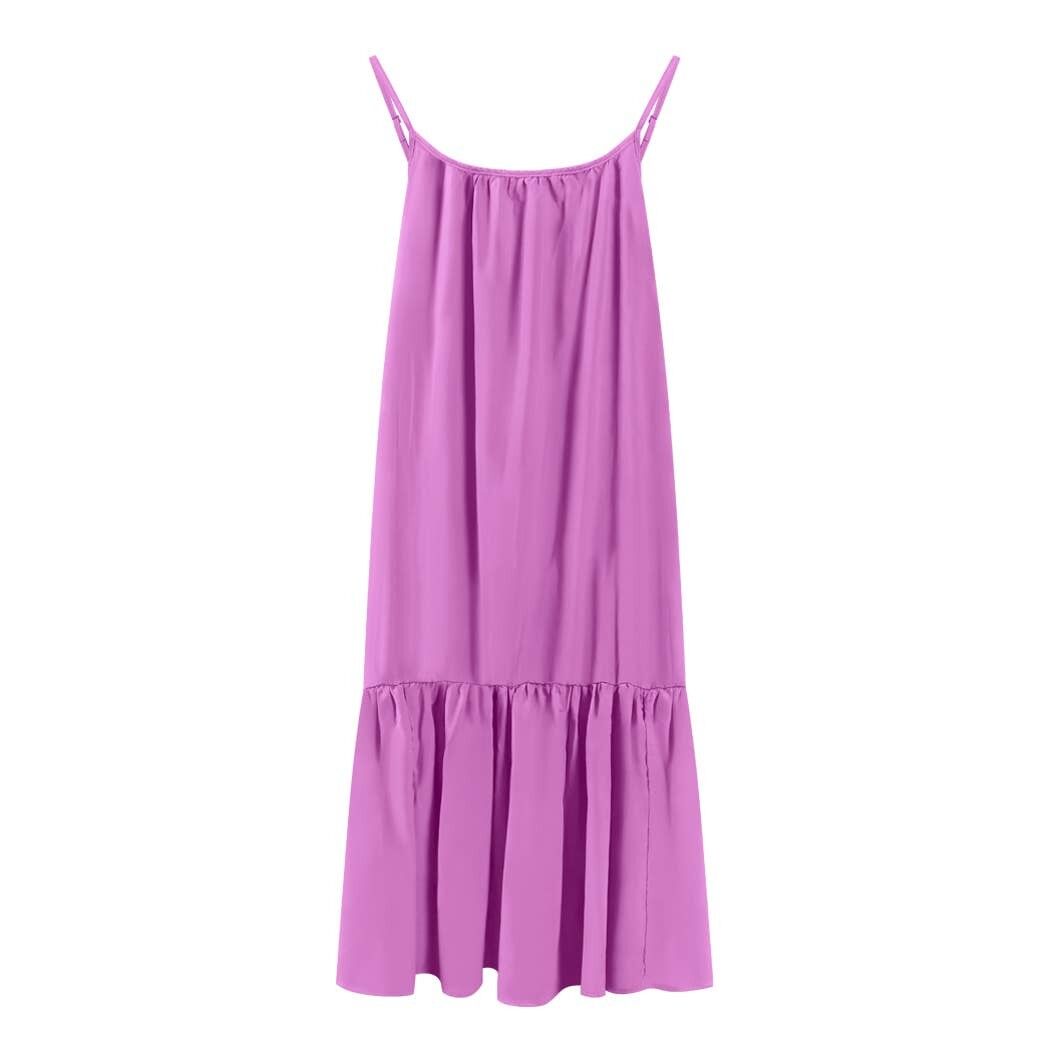 Vestido largo playero Chlamys Varia - Morado orquídea