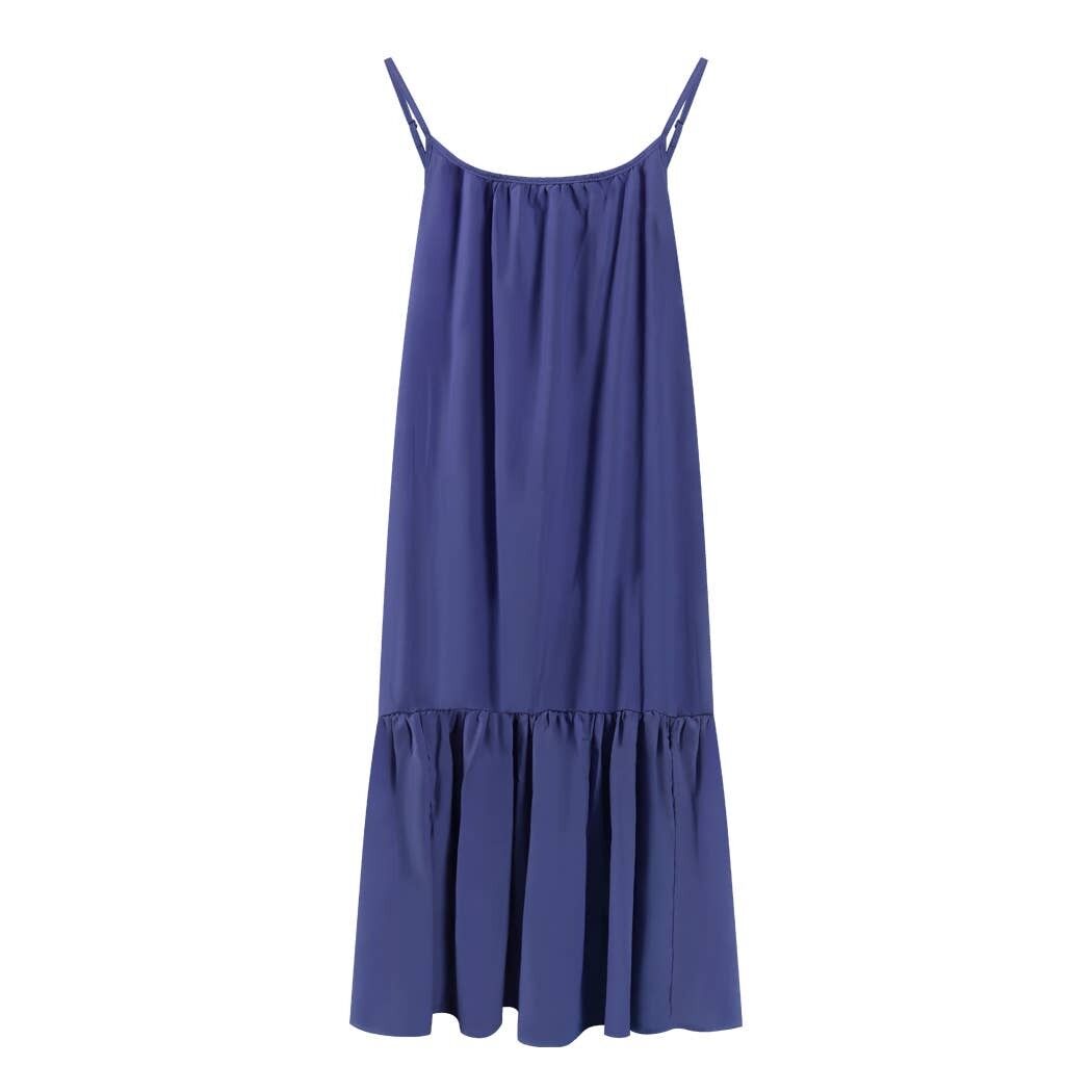 Vestido largo de playa Chlamys Varia - Azul Crepúsculo