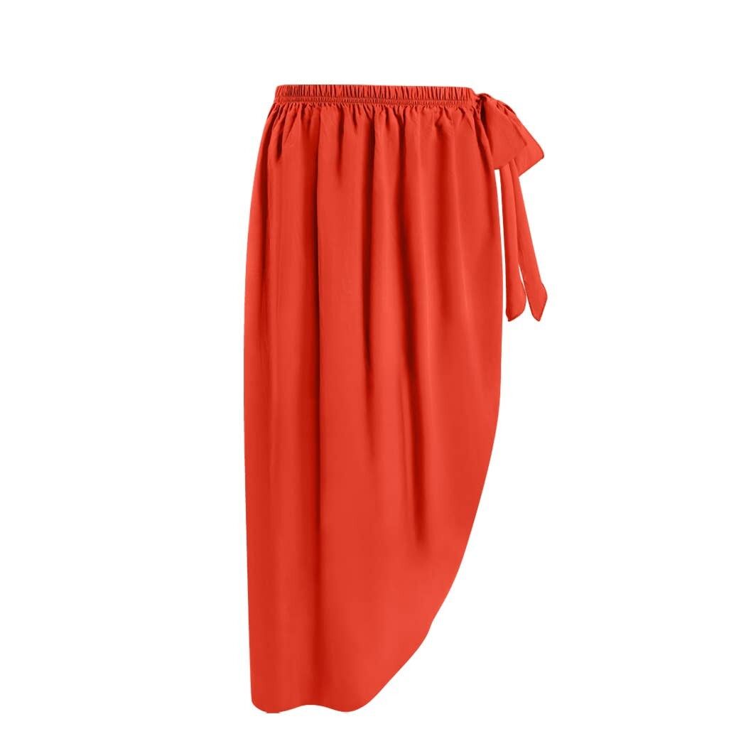 Chlamys Varia Long Beach Sarong-Rosso Passione