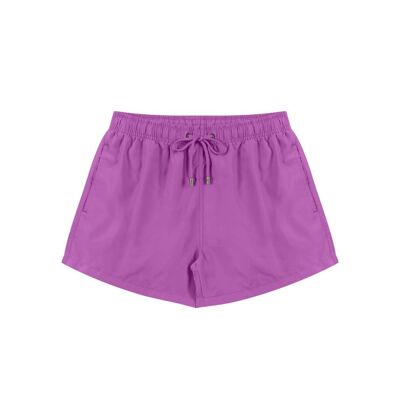 Chlamys Varia Shorts de playa para hombre-Color Liso Land