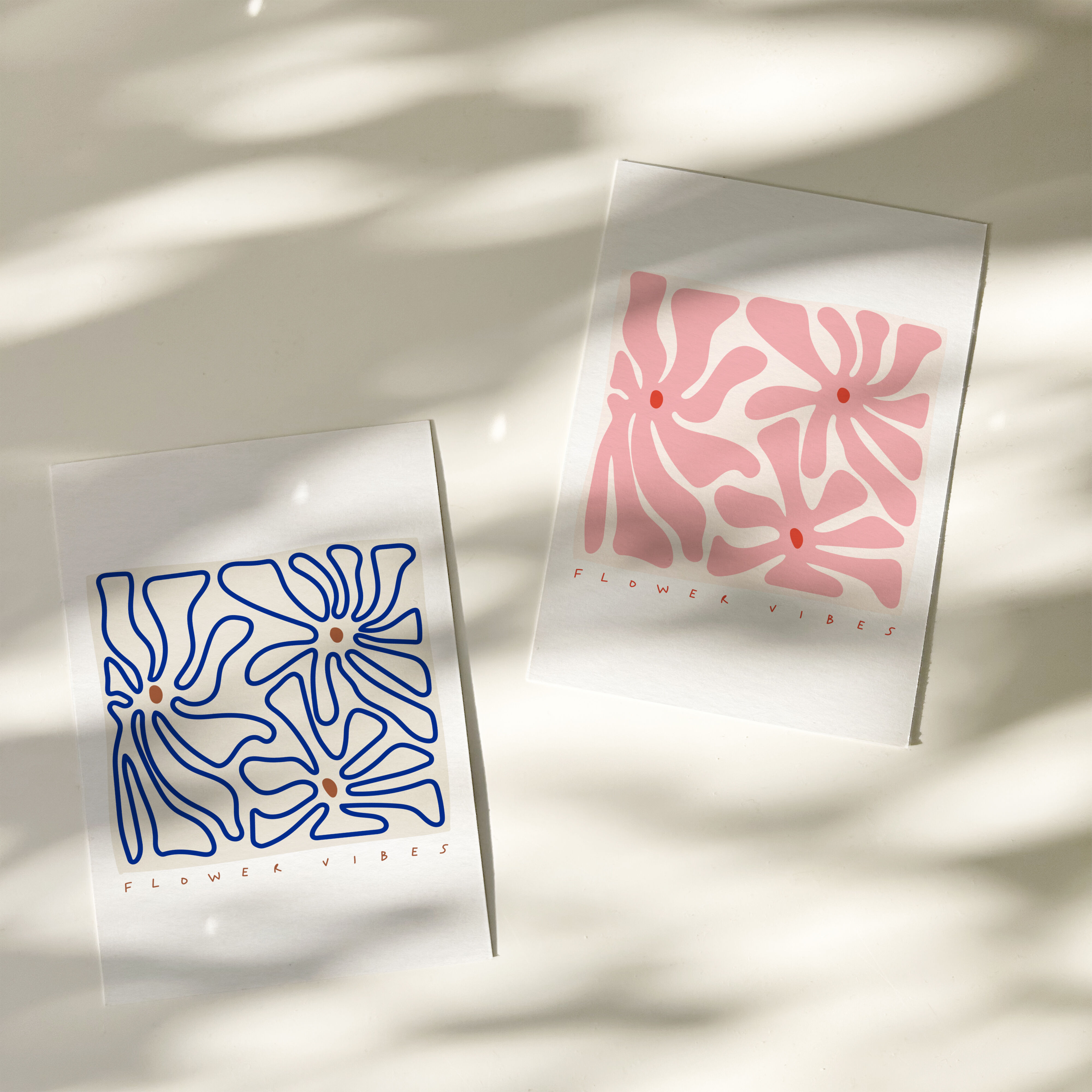 Flower vibes — Illustrated greeting card
