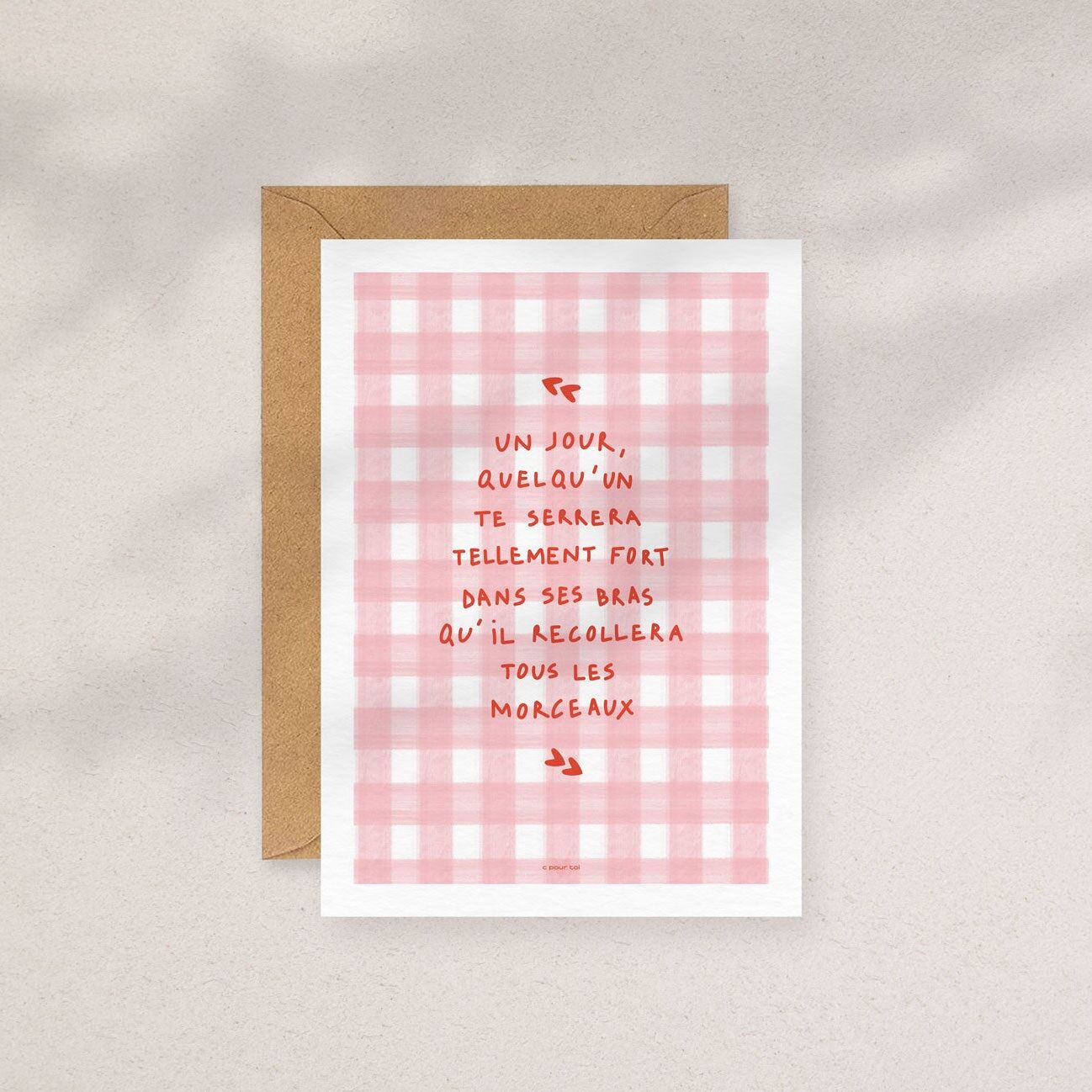 Biglietto d'auguri ・ Raccogliere i pezzi