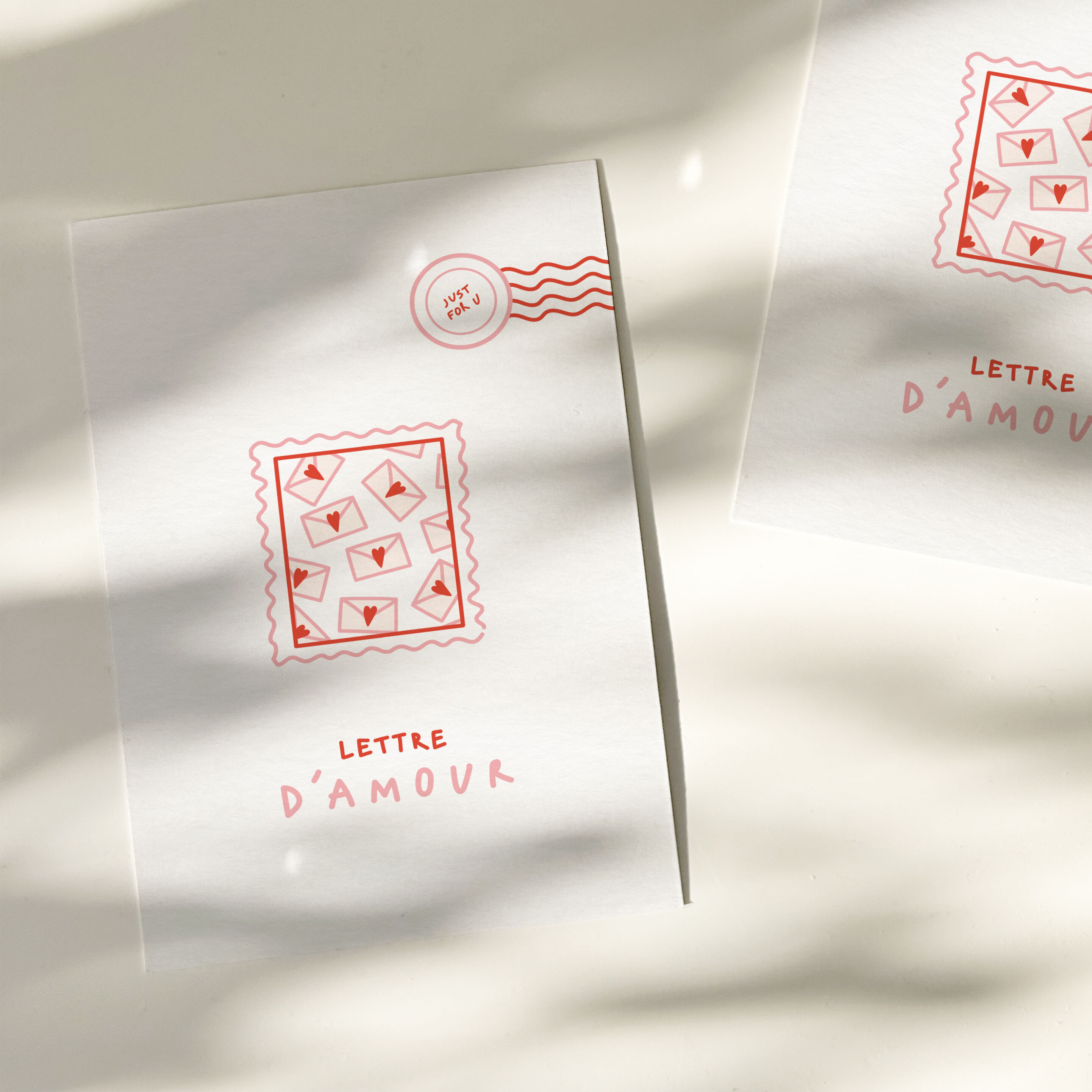 Love letters — Greeting card with a message