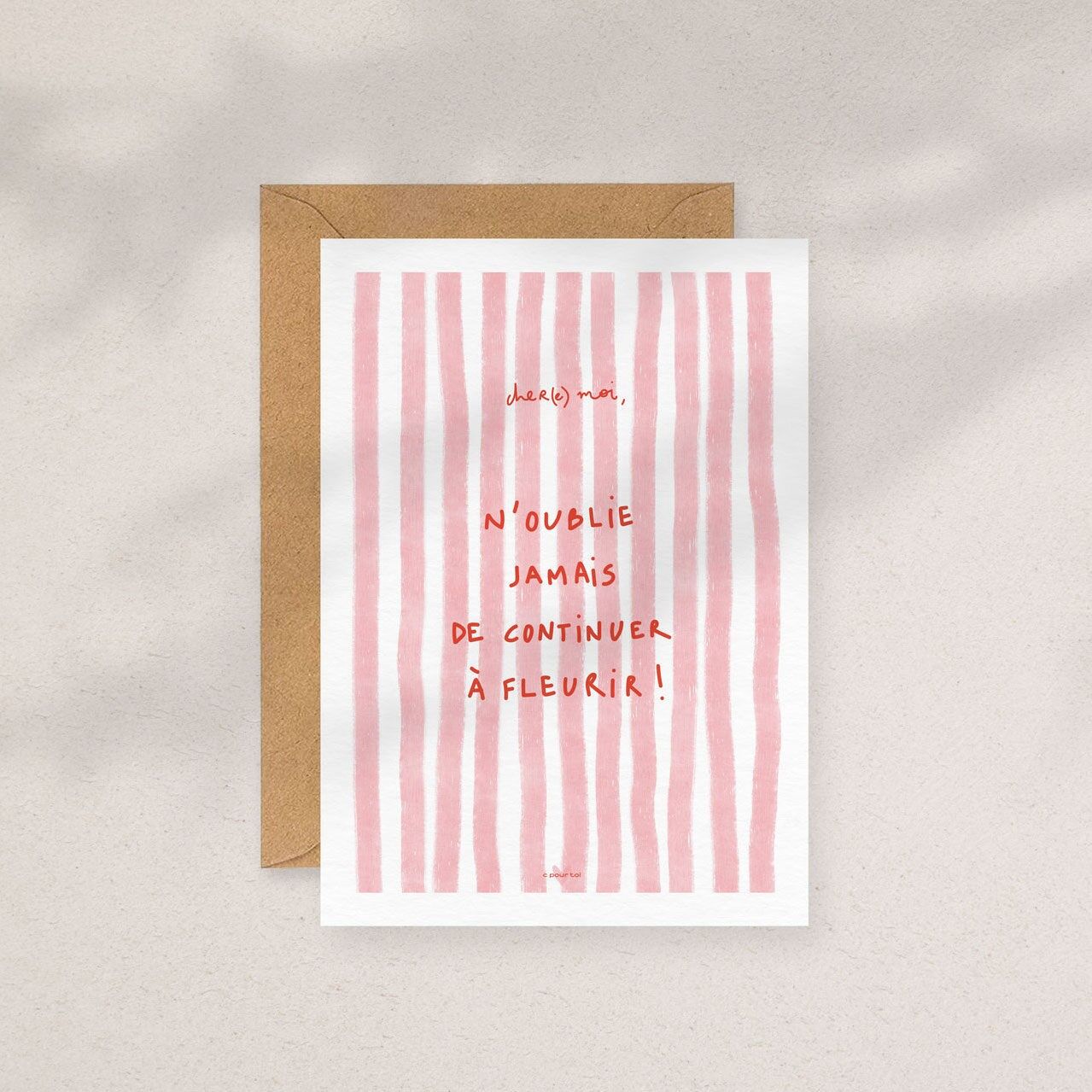 Biglietto d'auguri ・ Non dimenticare mai di continuare a fiorire