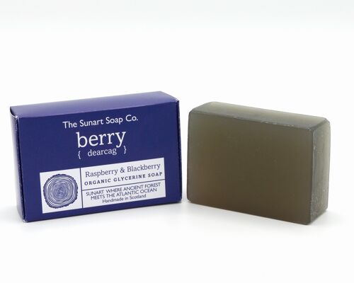 Raspberry & Blackberry Organic Glycerine Soap 140g