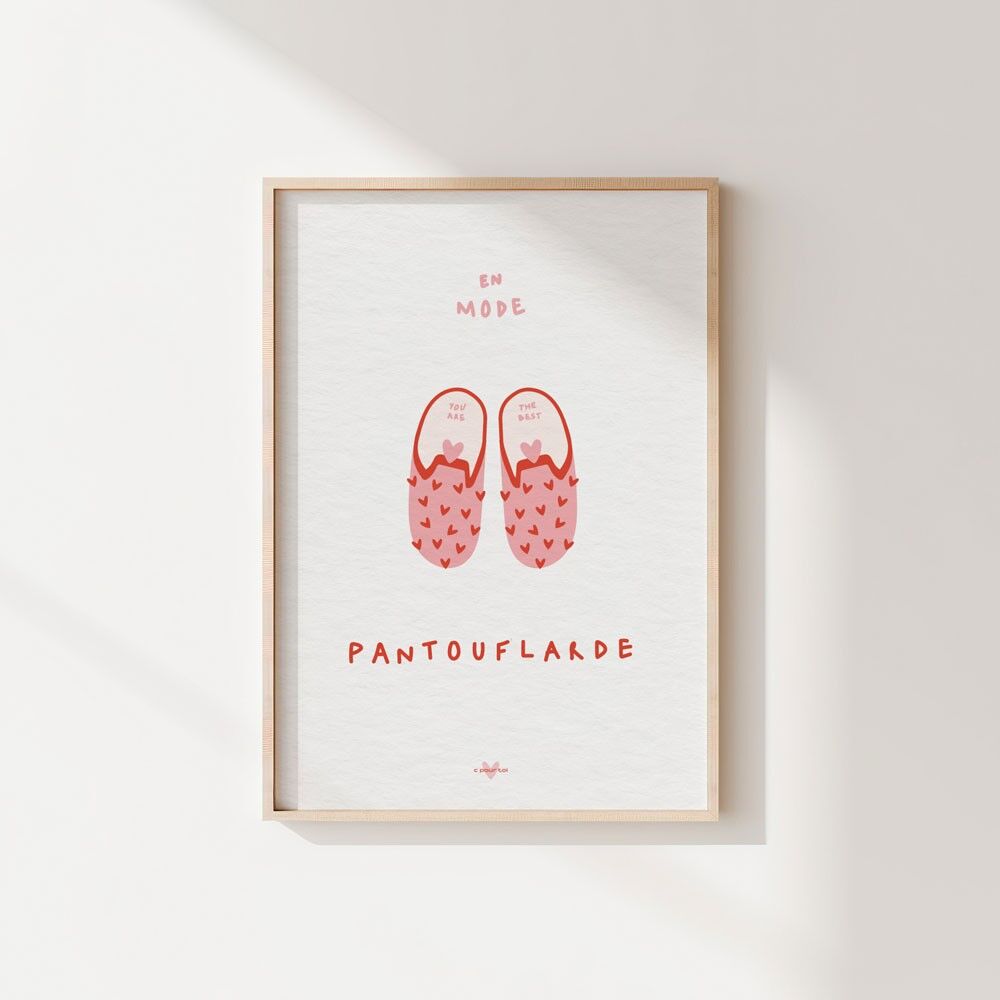 Affiche ・ En mode pantouflarde