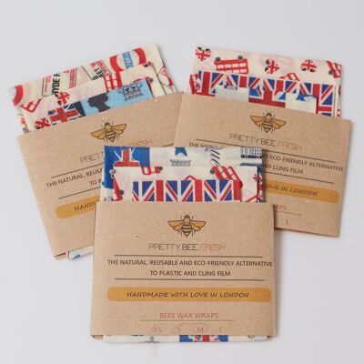 Emballage de cire d'abeille London Pack