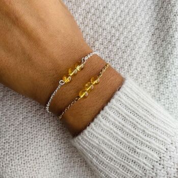 Bracelet Triperle Citrine 1