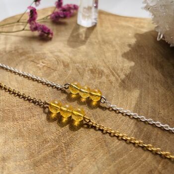 Bracelet Triperle Citrine 3