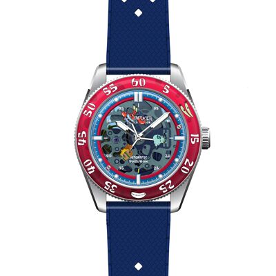 SPINNAKER - CROFT MID-SIZE SKELETON AUTOMATIC SPONGEBOB SQUAREPANTS LIMITED EDITION - SP-5152 - Montre homme - Mouvement automatique japonais 3 aiguilles