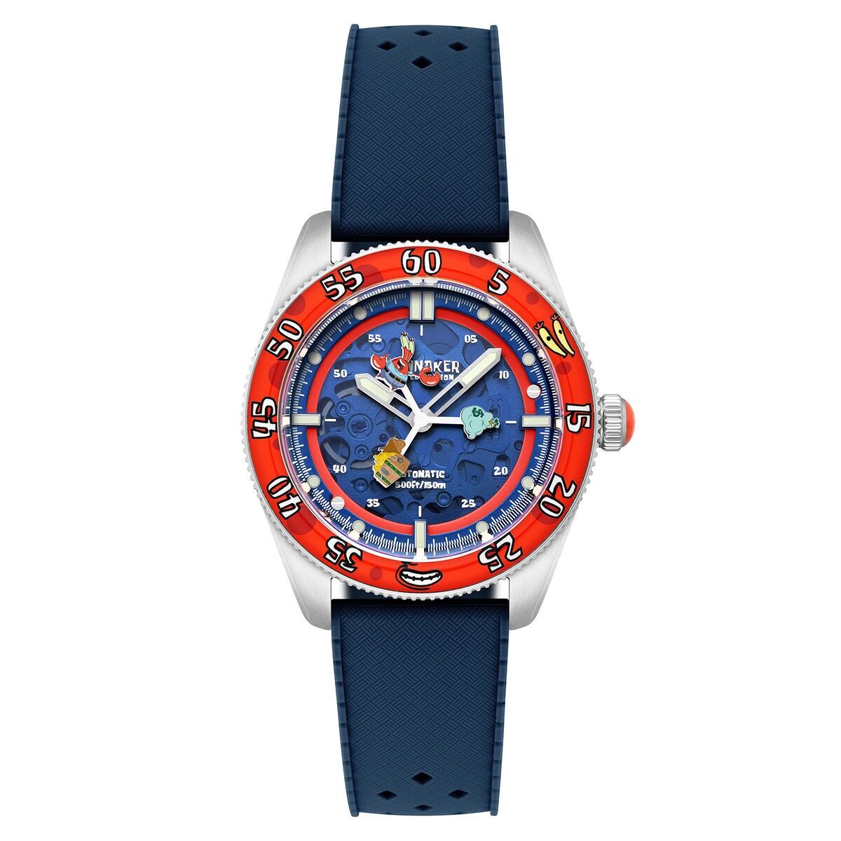 SPINNAKER – CROFT MID-SIZE SKELETON AUTOMATIC SPONGEBOB SQUAREPANTS LIMITED EDITION – SP-5152 – Herrenuhr – japanisches Automatikwerk mit 3 Zeigern