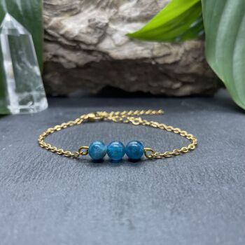 Bracelet Triperle Apatite 4