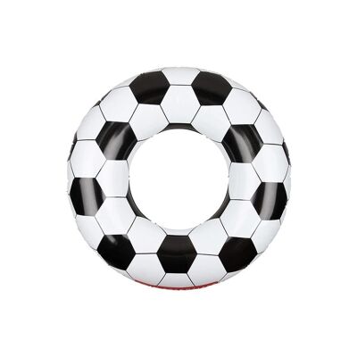Imprescindibles para nadar | Fútbol | Flotador de natación blanco y negro de 90 cm de diámetro.