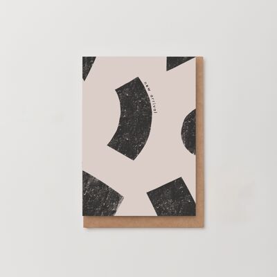 New arrival abstract new baby card