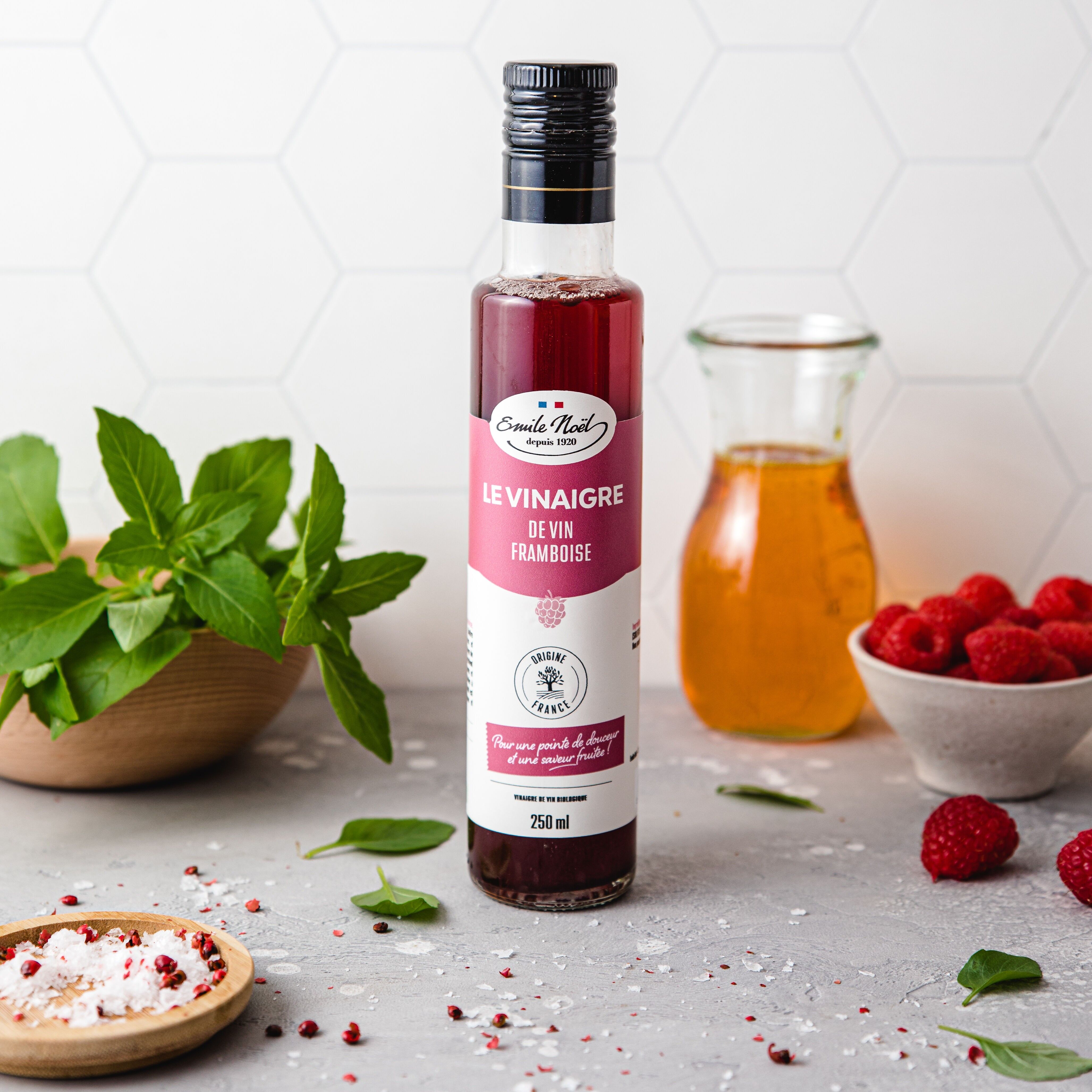 Organic Raspberry Flavored Wine Vinegar 250ML