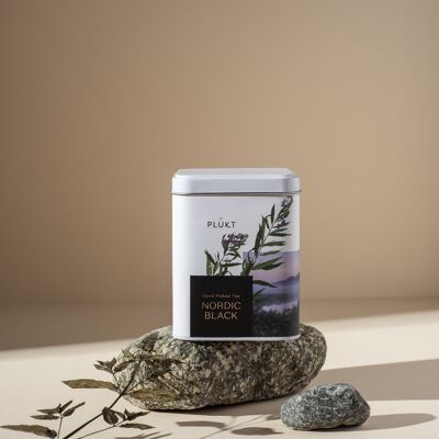 Té de hierbas NORDIC BLACK Tea, orgánico, saludable, terroso, sin teína, natura;