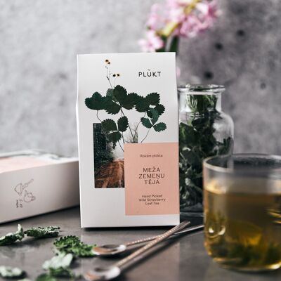 Té de hierbas TÉ DE HOJA DE FRESA SALVAJE, orgánico, saludable, afrutado, té suelto, natural