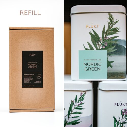 Refill NORDIC GREEN TEA, eco-friendly, zerowaste, caffeine-free