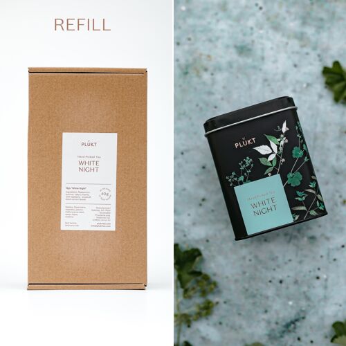 Refill WHITE NIGHT TEA, eco-friendly, zerowaste, caffeine-free