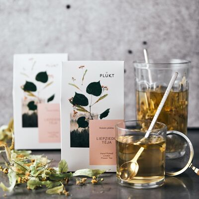 Herbal tea LINDEN TEA, organic, healthy, honey, theine-free, natural, loose tea