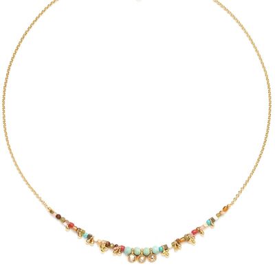 Tendenza perle-Romane collana fine 3 strass